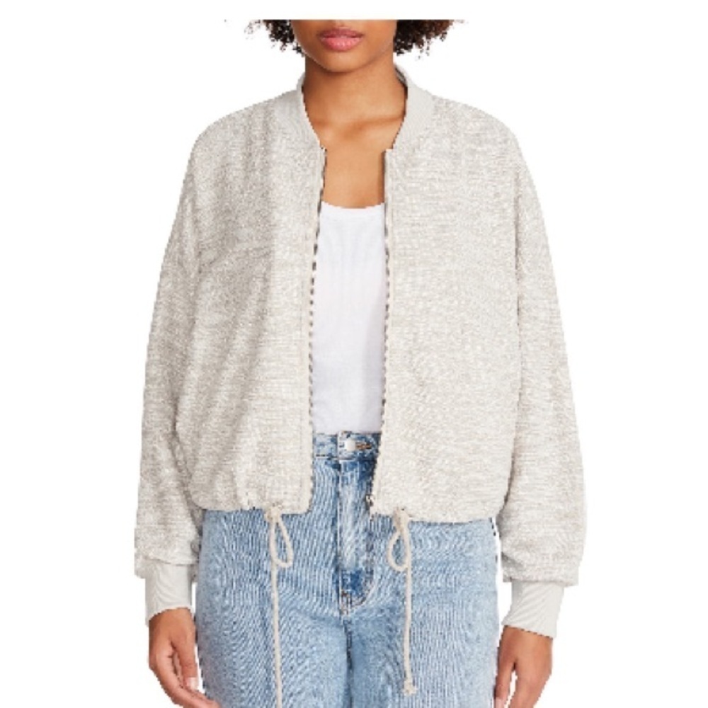 Steve Madden Yves Bomber Jacket in Khaki Size Medium